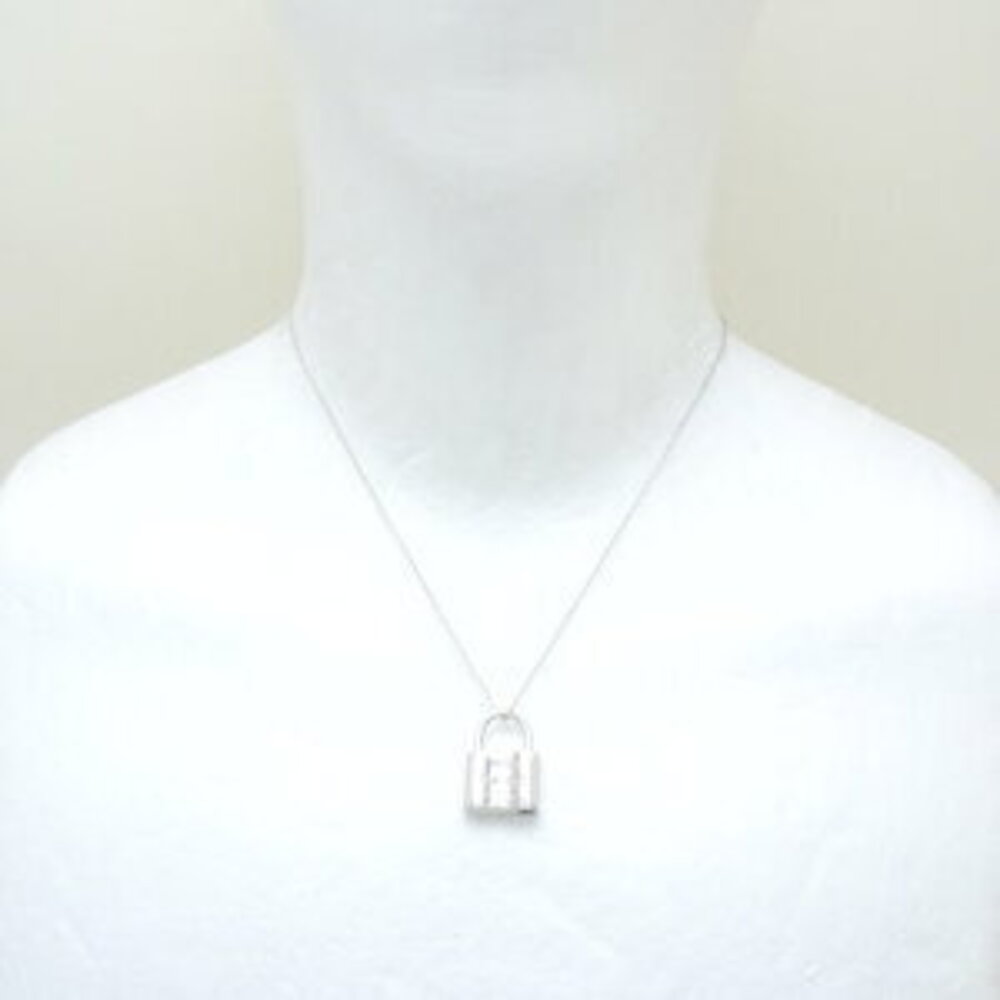 TIFFANY Padlock Necklace Silver